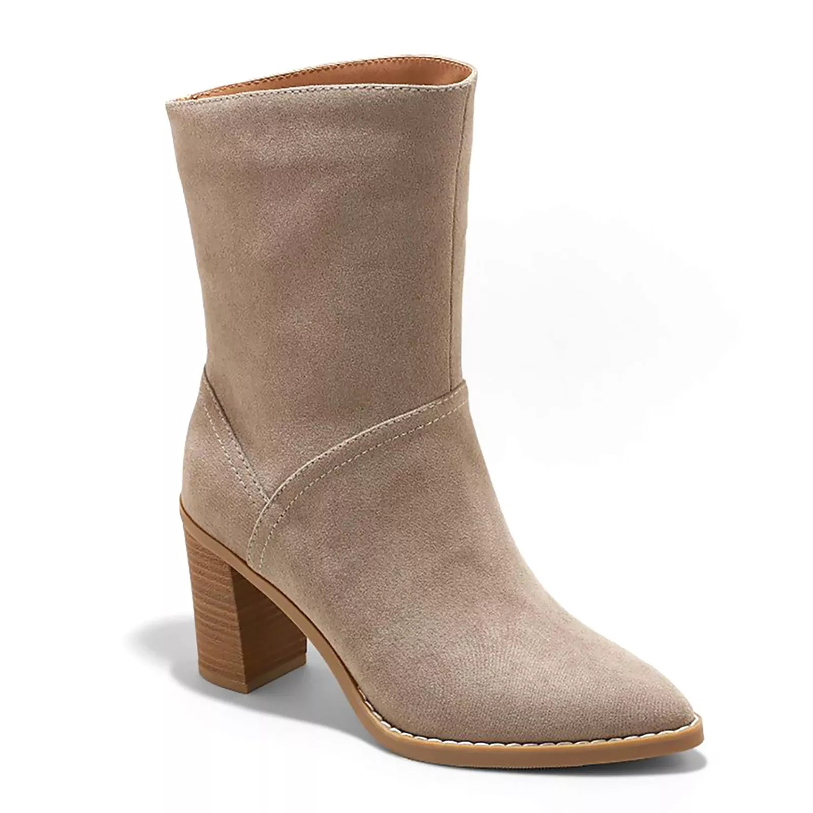 Bottes Elaine Taupe à bout pointu avec filetage universel