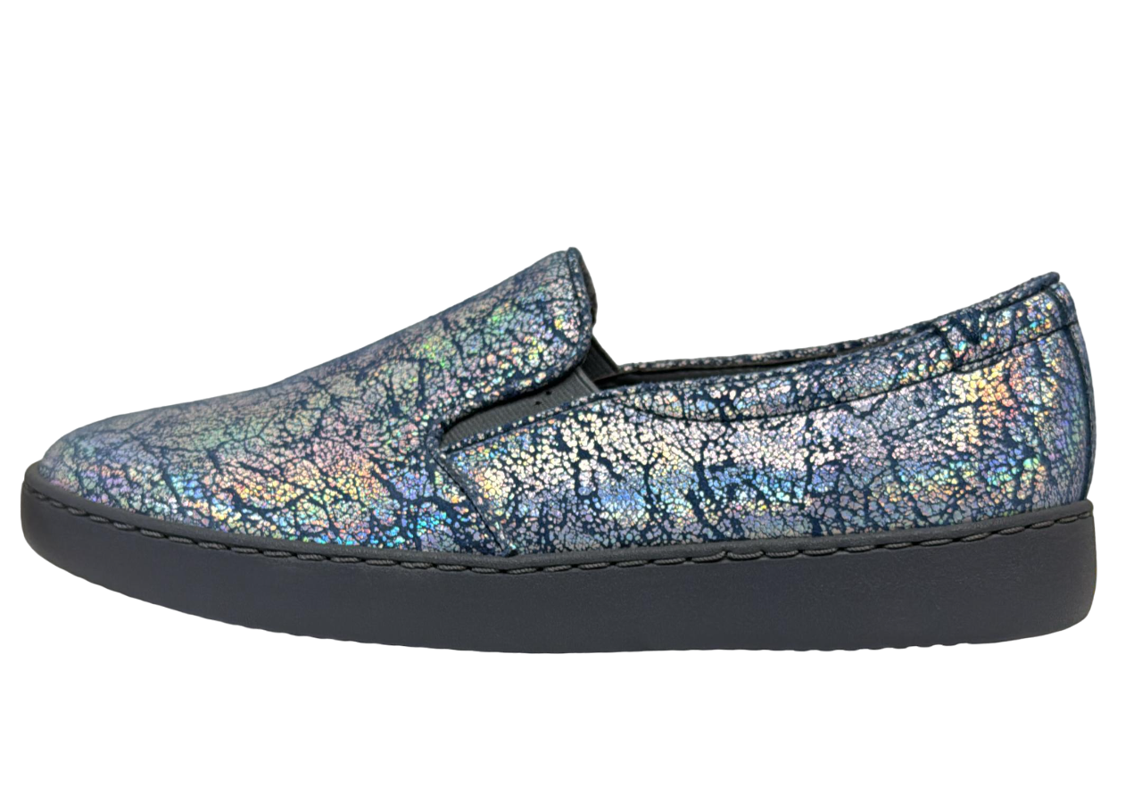 Vionic Avery Pro Bleu Argent Métallisé Slip On