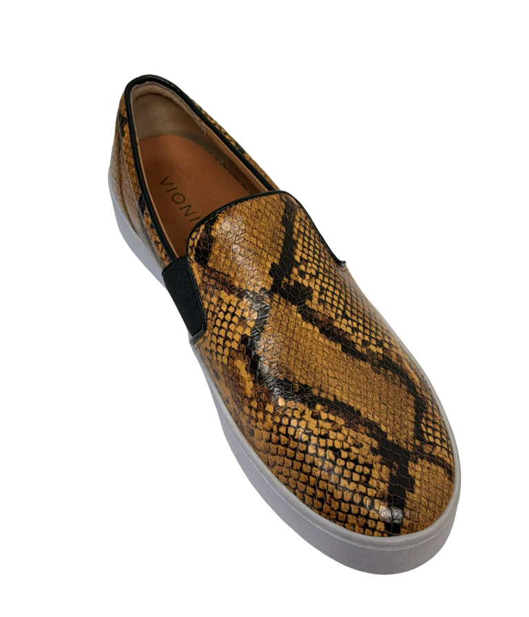 Mocassins Vionic pour femmes en cuir imprimé serpent