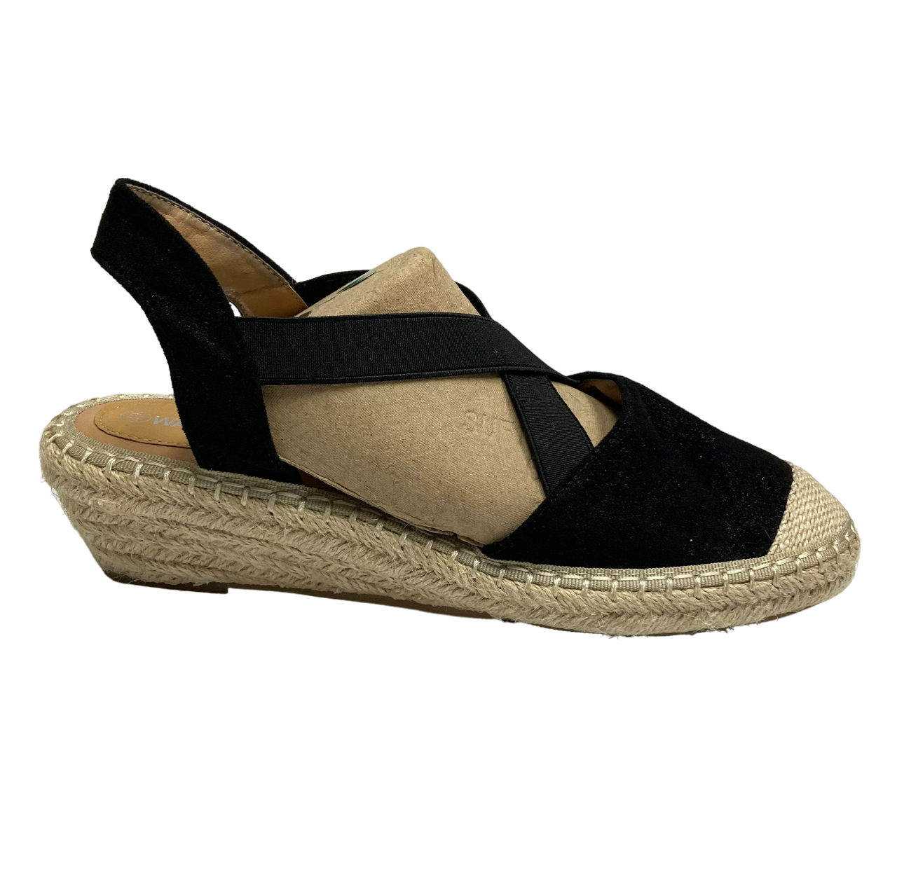 Sandales espadrilles noires pour femmes Wannasuh