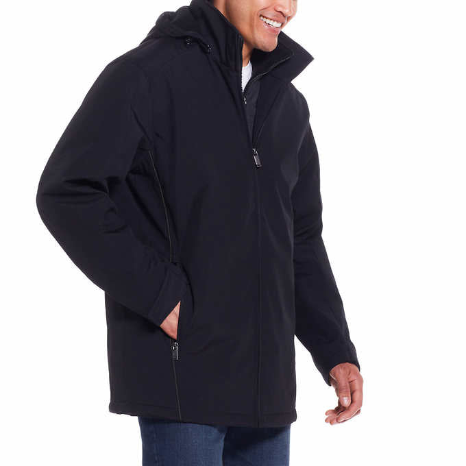 Chaqueta Ultra Tech resistente a la intemperie para hombre, color negro 