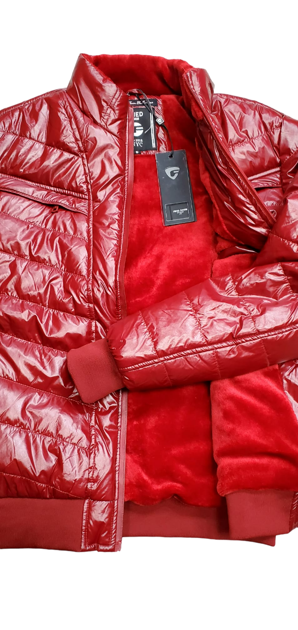 Veste en jean Fried pour homme rouge foncé