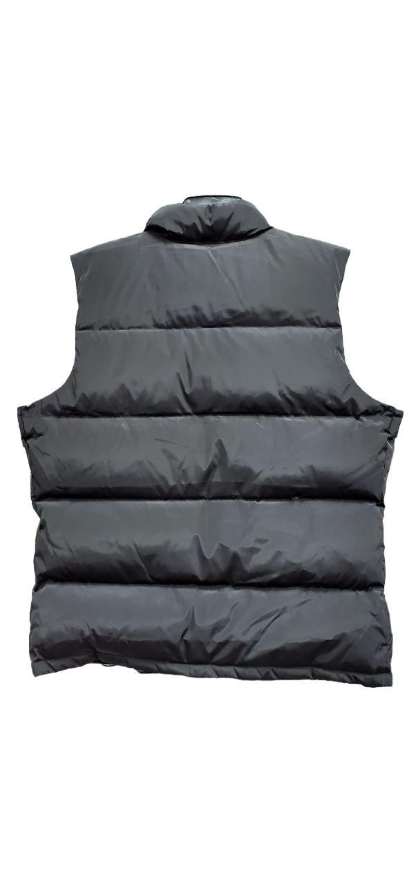 Gilet matelassé boutonné noir pour homme de Land's End