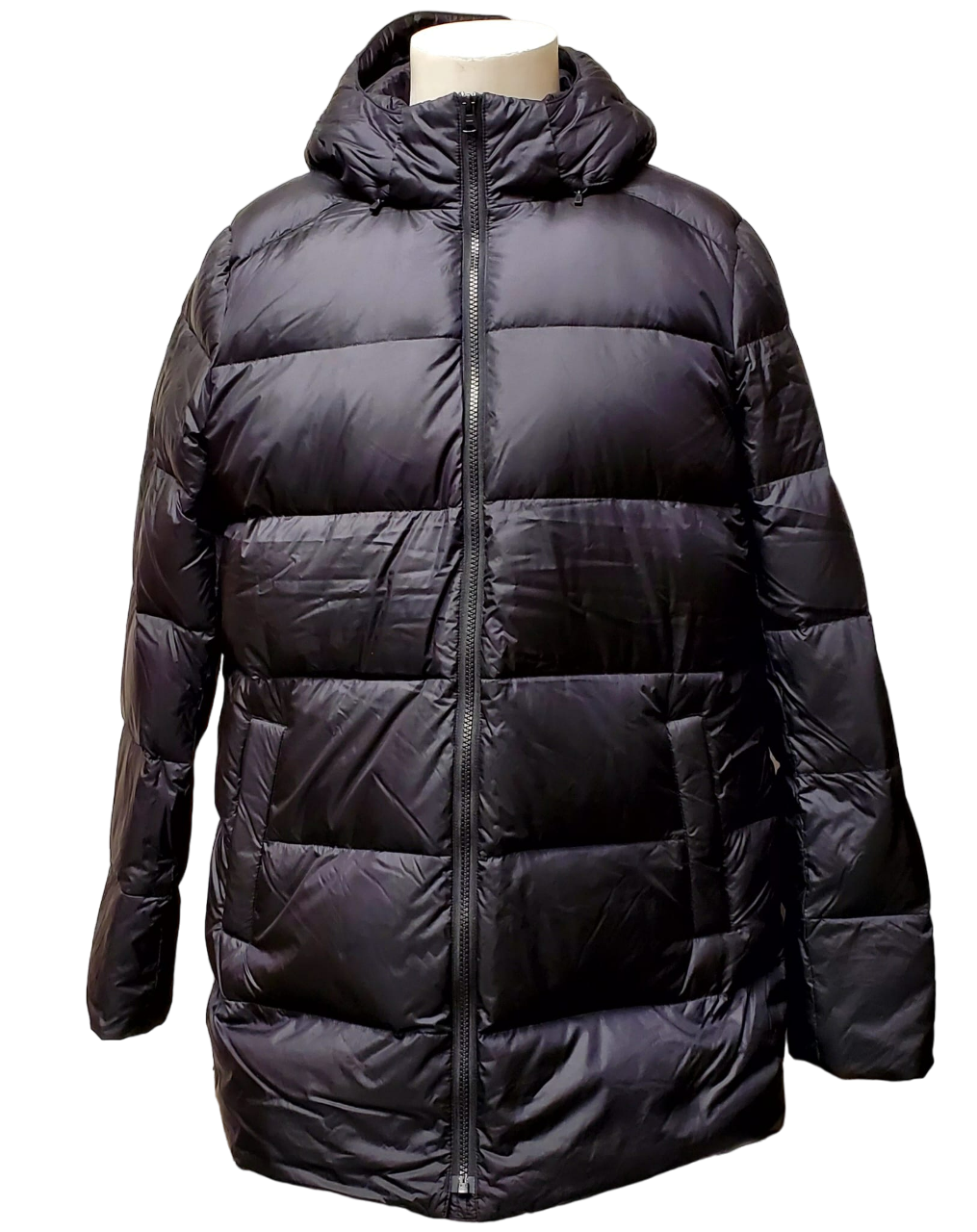 Chaqueta acolchada de plumas para mujer Land End - Negra 