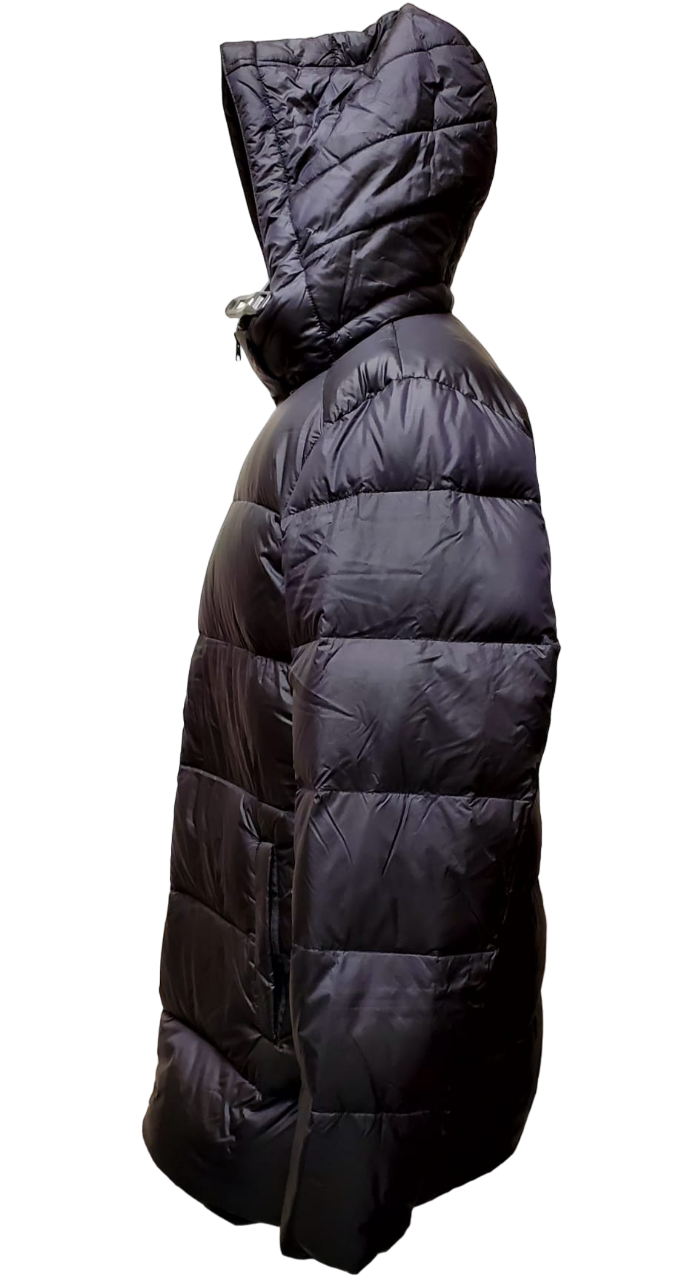 Chaqueta acolchada de plumas para mujer Land End - Negra 