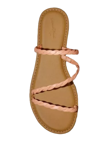 Sandalias de tiras trenzadas para mujer Sunny Coral