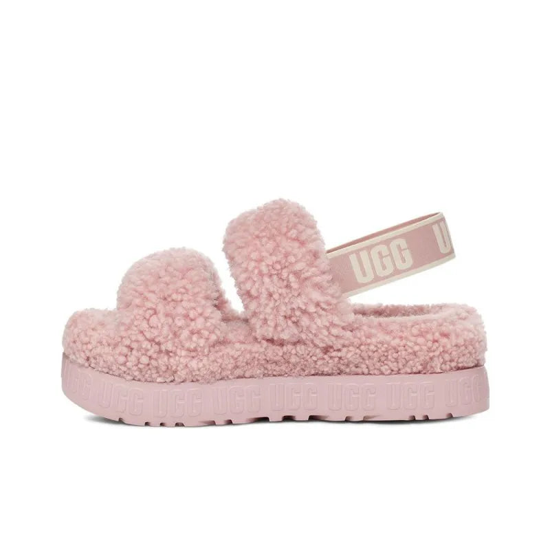 UGG Women's Oh Fluffita Sandals Rose Grey 1120876