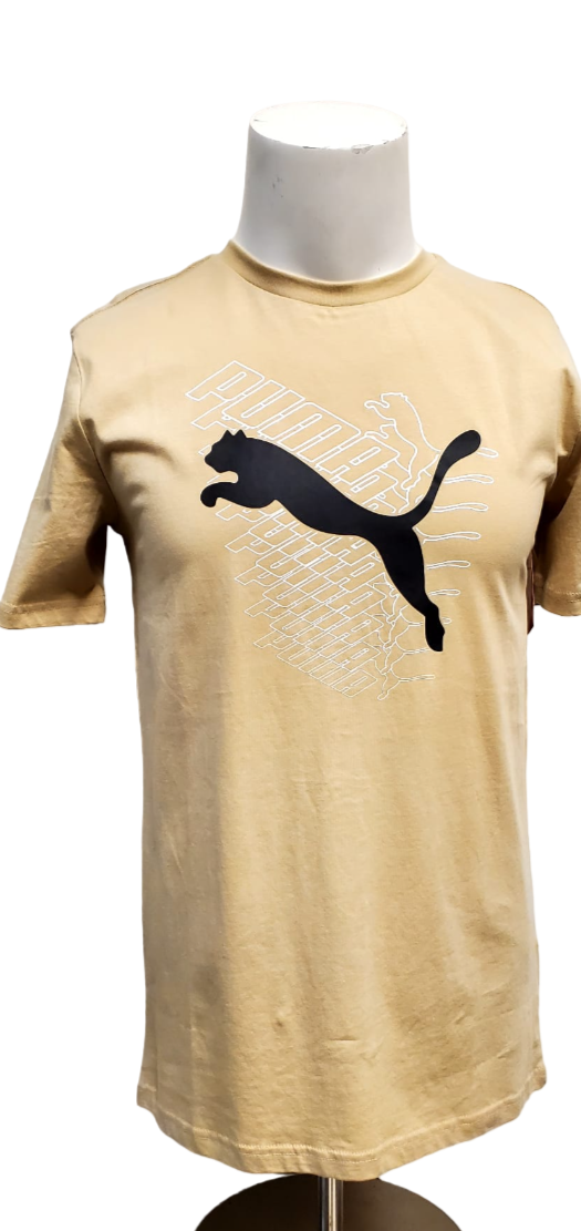 Camiseta de manga corta con gráfico del logotipo de Puma Lab Pack Jersey 08566-273 arena clara