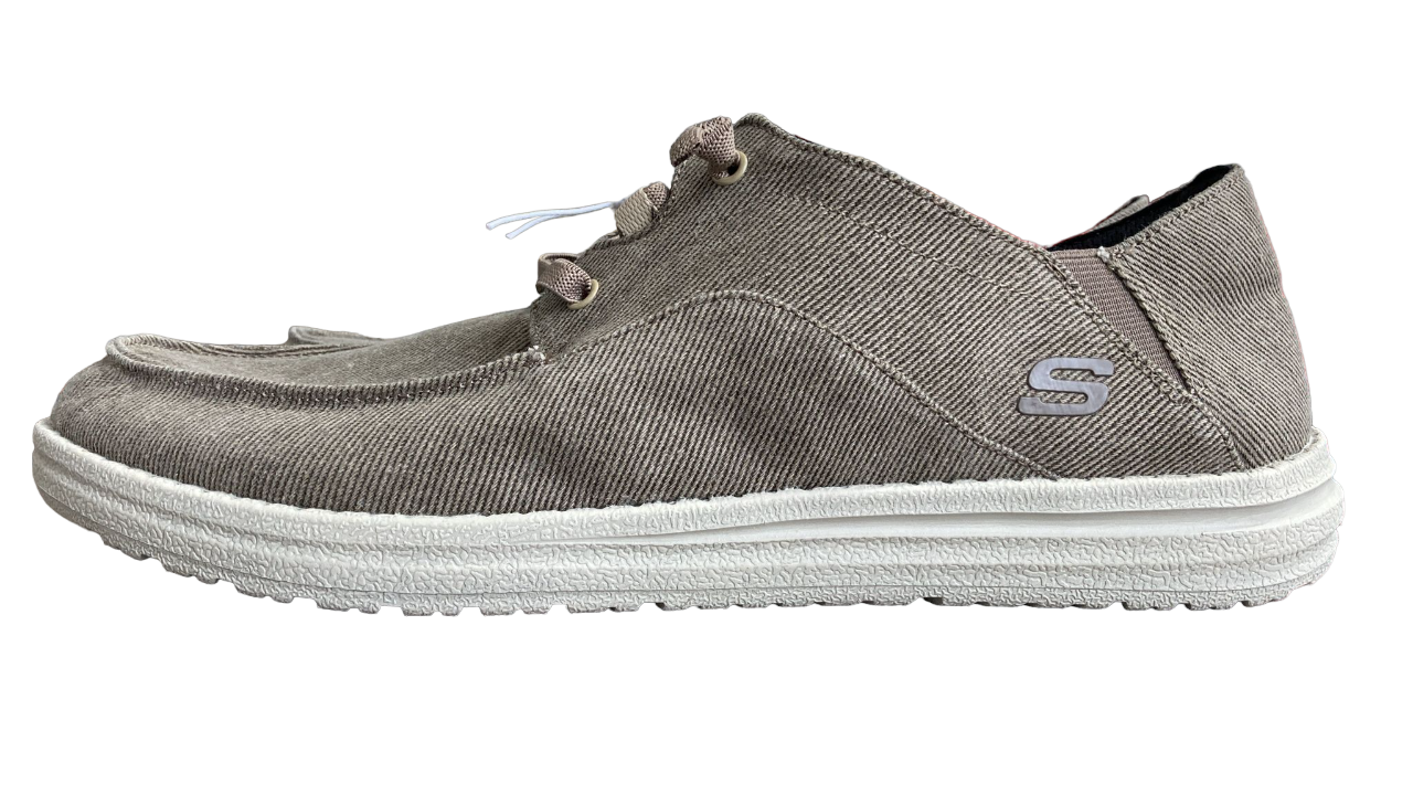 Skechers Zapatillas sin cordones de lona suave para hombre, artículo/artículo 1669050