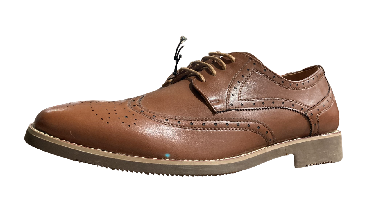 Zapatos de vestir Oxford marrones para hombre de Golaiman