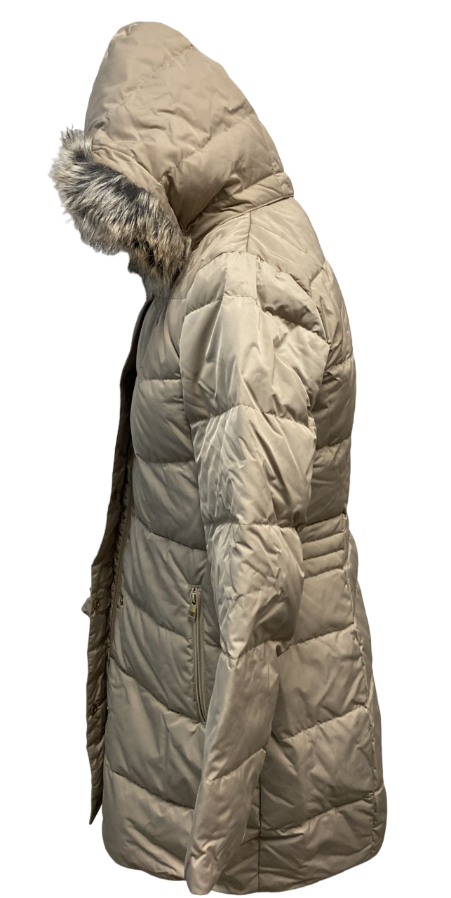 Parka clásica brillante para mujer Lands' End Desert Beige