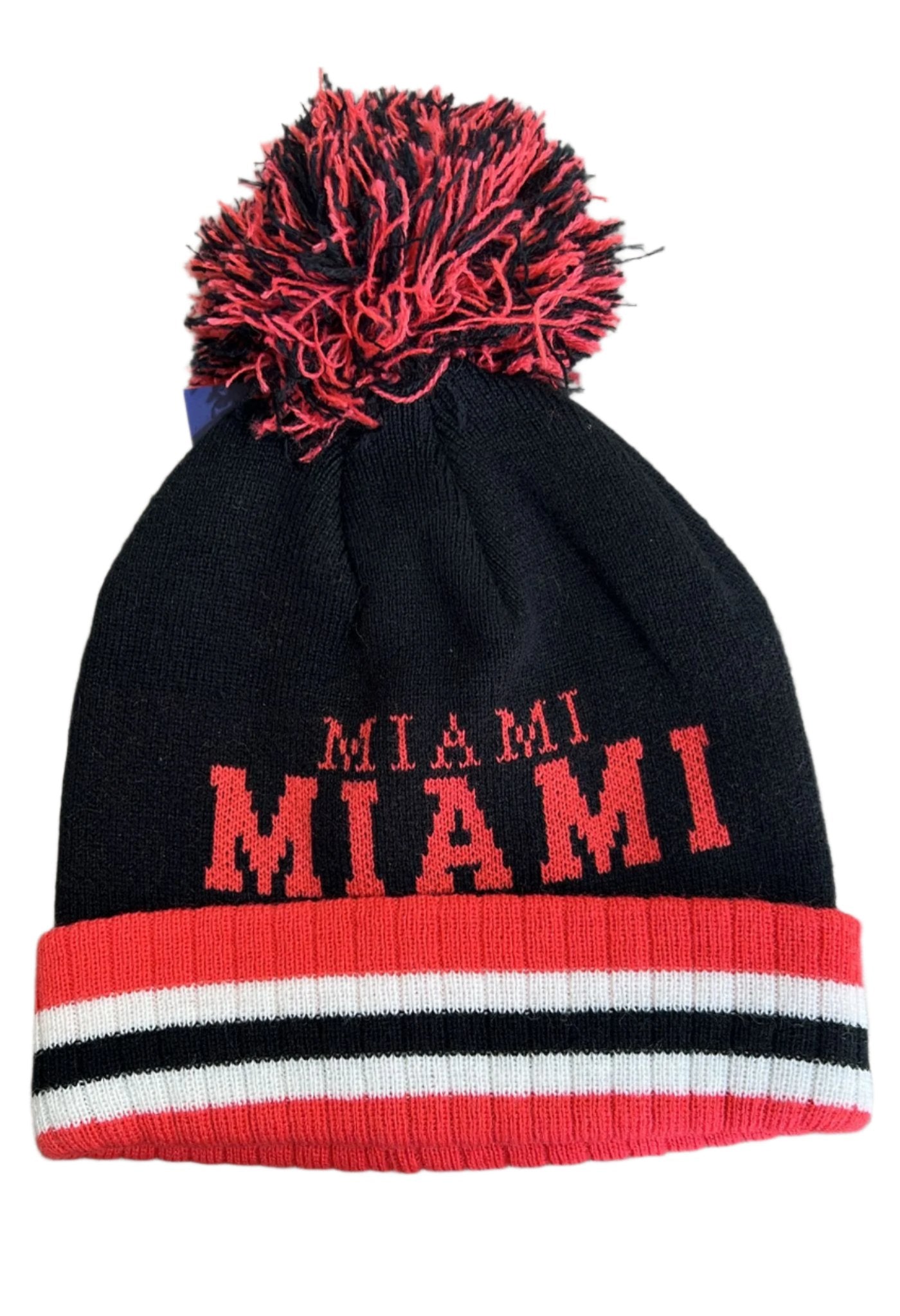 Bonnet à pompon unisexe Miami