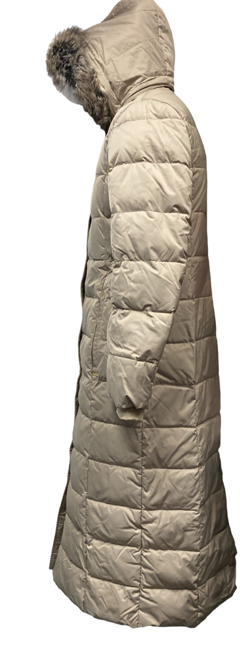 Lands' End Ladies' Long Puffer Jacket Stone