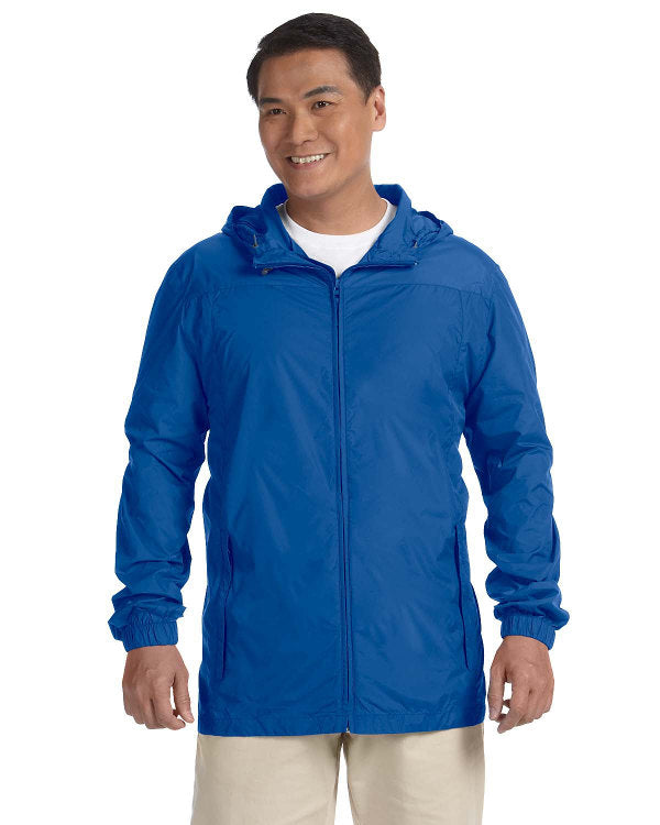 Veste de pluie bleue pliable Harriton M765