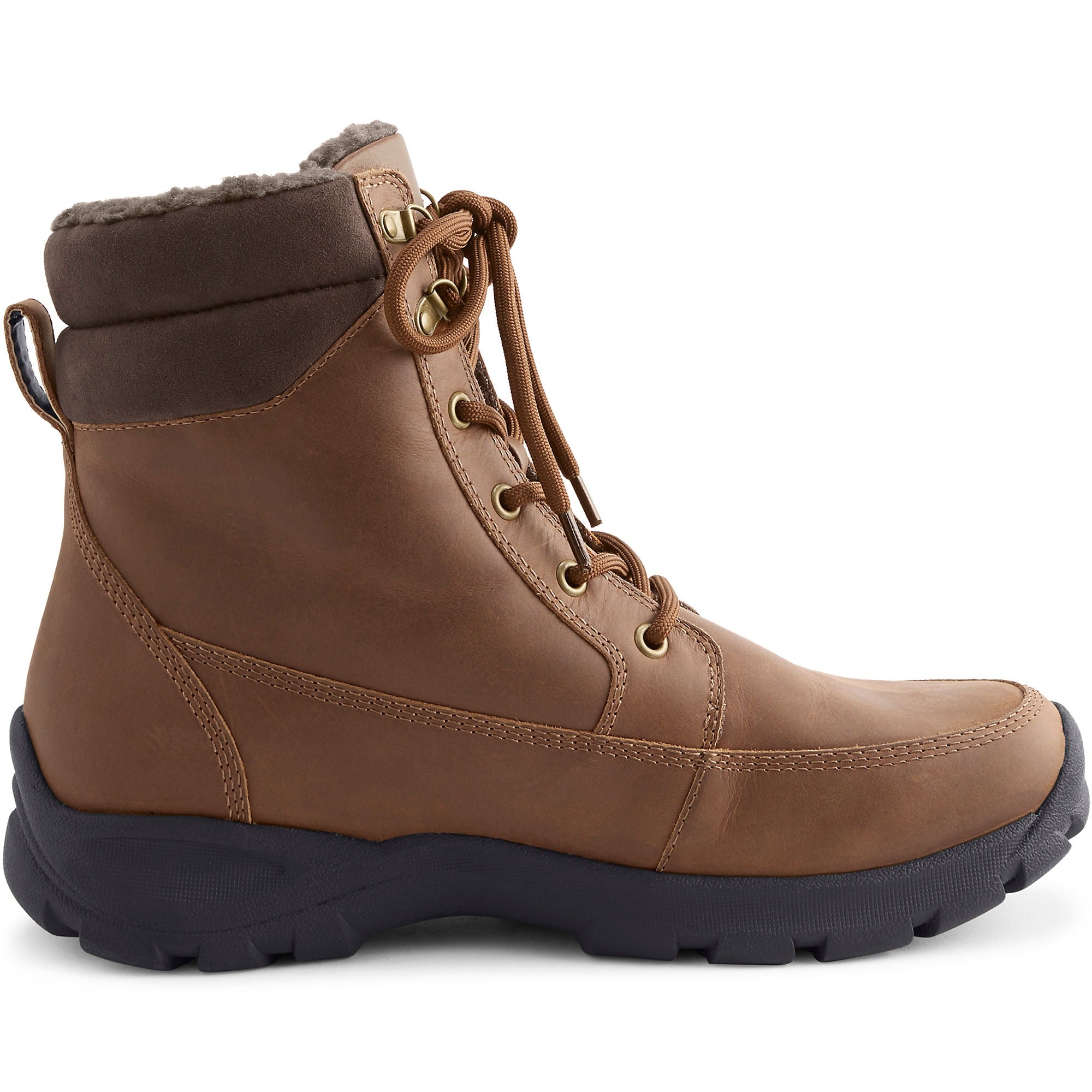 Lands' End Men's All Weather Leather Insulated Snow Boots