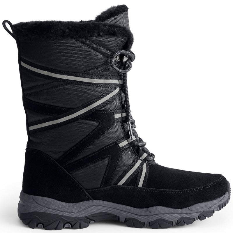 Bottes de neige noires Expedition pour femmes de Lands' End