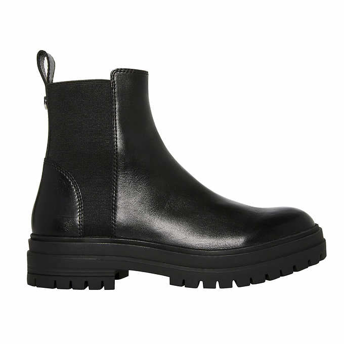 Bottes en cuir noires Handout de Steve Madden pour femmes