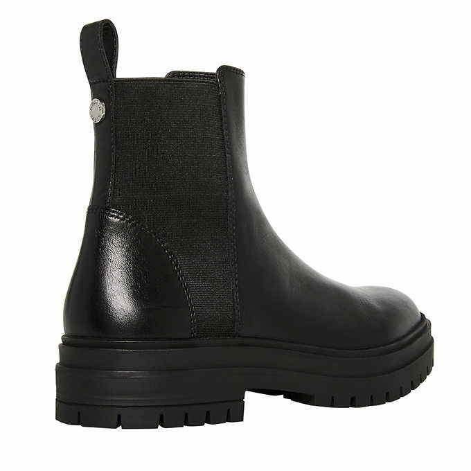 Bottes en cuir noires Handout de Steve Madden pour femmes