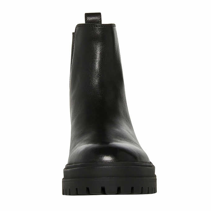 Bottes en cuir noires Handout de Steve Madden pour femmes