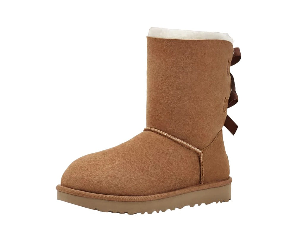 Bottes Ugg Bailey Bow II pour femmes, châtaigne 