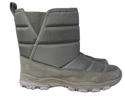 Botas de nieve con aislamiento Squall Lite para mujer de Lands' End, color gris topo 9 B