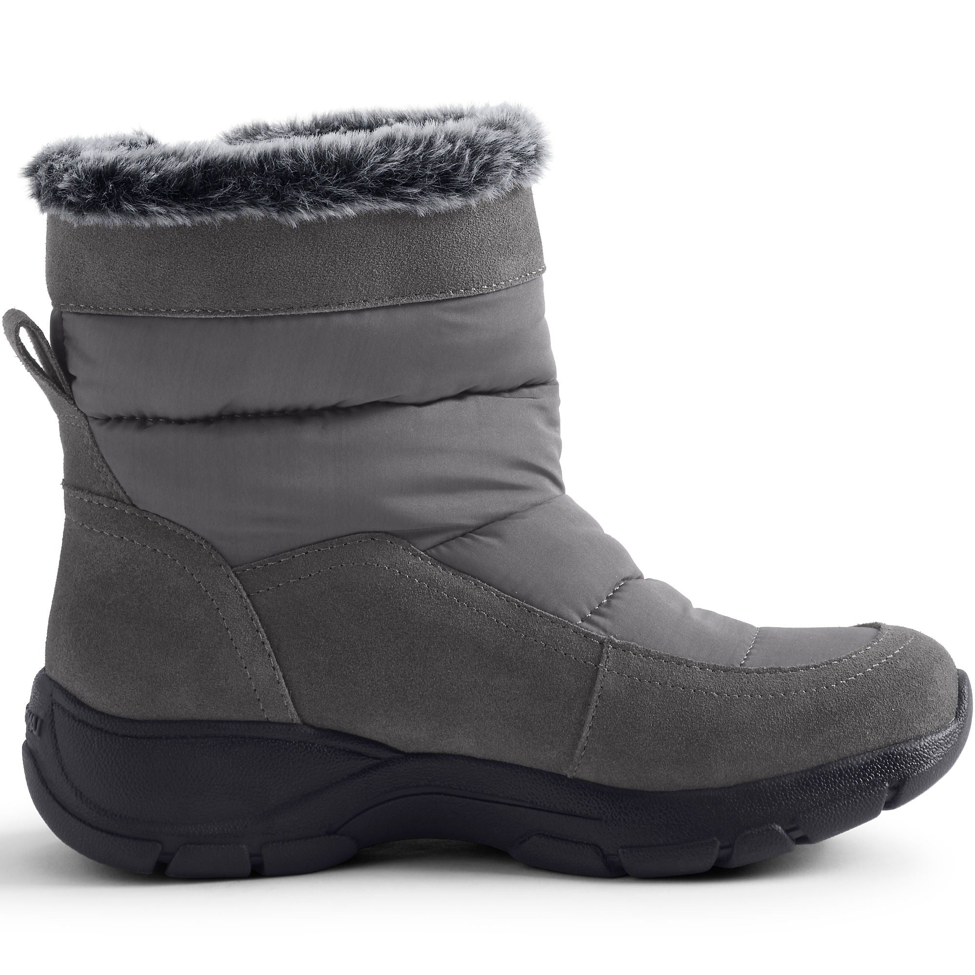 Bottes de neige d'hiver courtes et isolées pour femmes de Lands' End, largeur large, toutes saisons