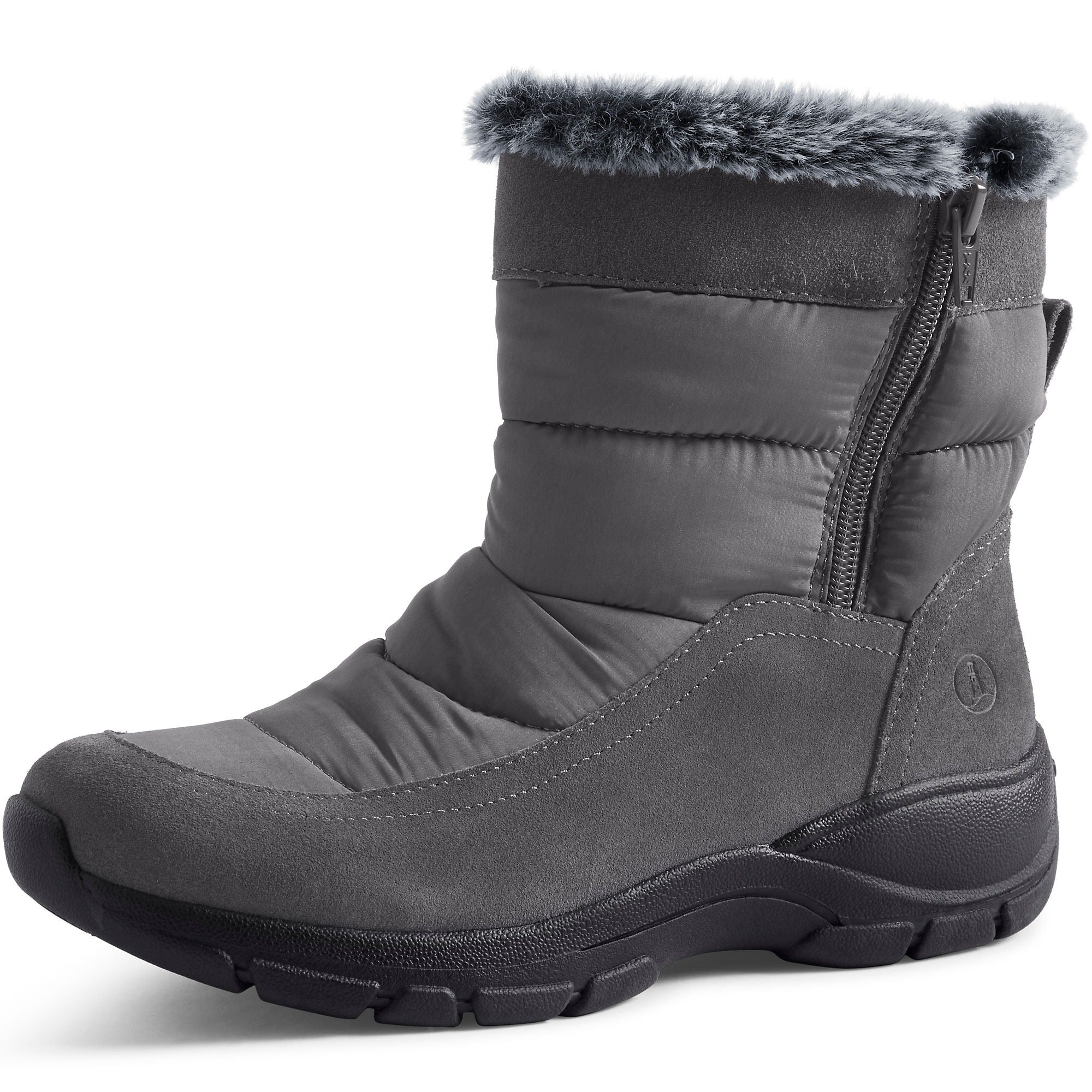 Bottes de neige d'hiver courtes et isolées pour femmes de Lands' End, largeur large, toutes saisons