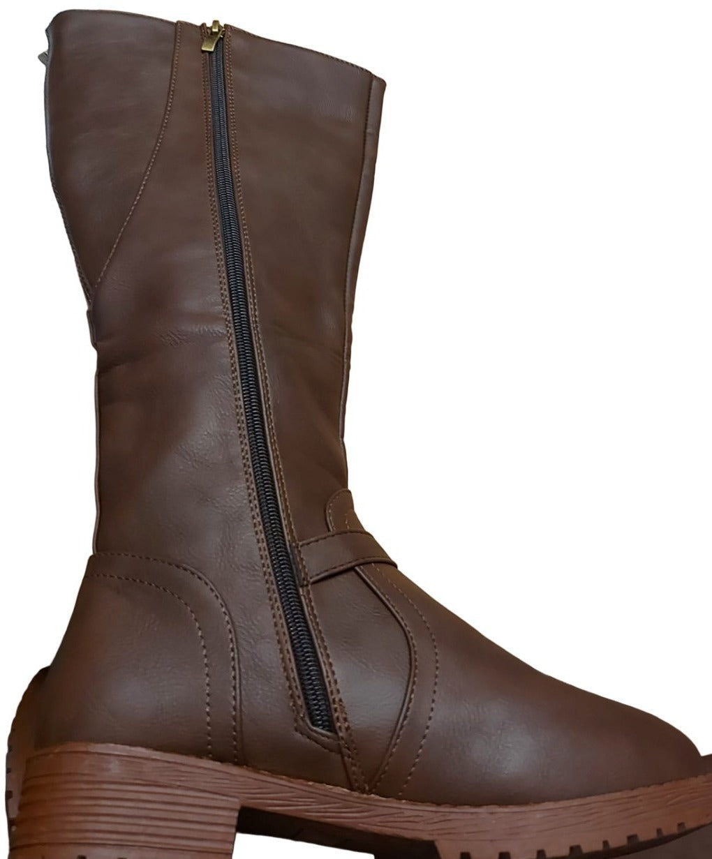 Bottes de cowboy en cuir marron pour femmes Devon Sports