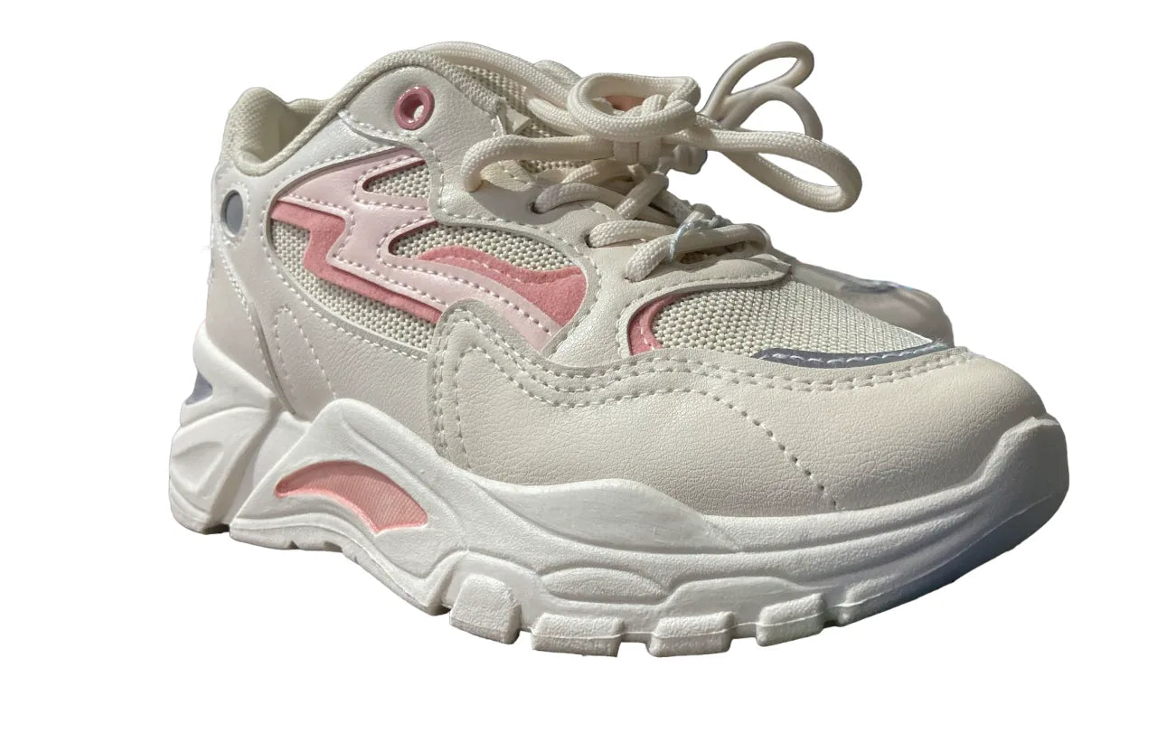 Chaussures de sport Y88 Beige Pick et gris fluo