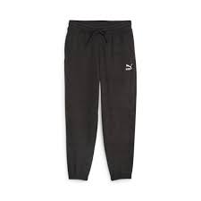 Pantalones deportivos de polar Classics de Puma para hombre, color negro (621332-01)