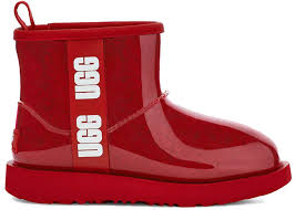 Ugg Classic Clear Mini Samba para mujer en rojo