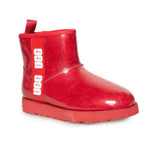 Bottes Ugg Classic Clear Mini Samba pour femmes Rouge