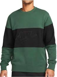 Nike Club French Terry Crew pour homme à blocs de couleurs FB7848-323