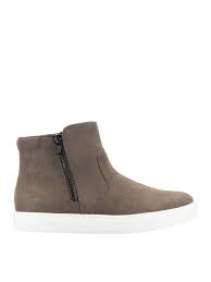 Botines con plataforma y cremallera y punta redonda para mujer Comfort Kim de IZOD en color gris 10523955833 