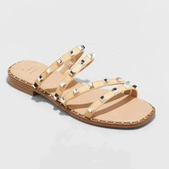 Sandalias tipo pantuflas Hollis color tostado para mujer de A New Day