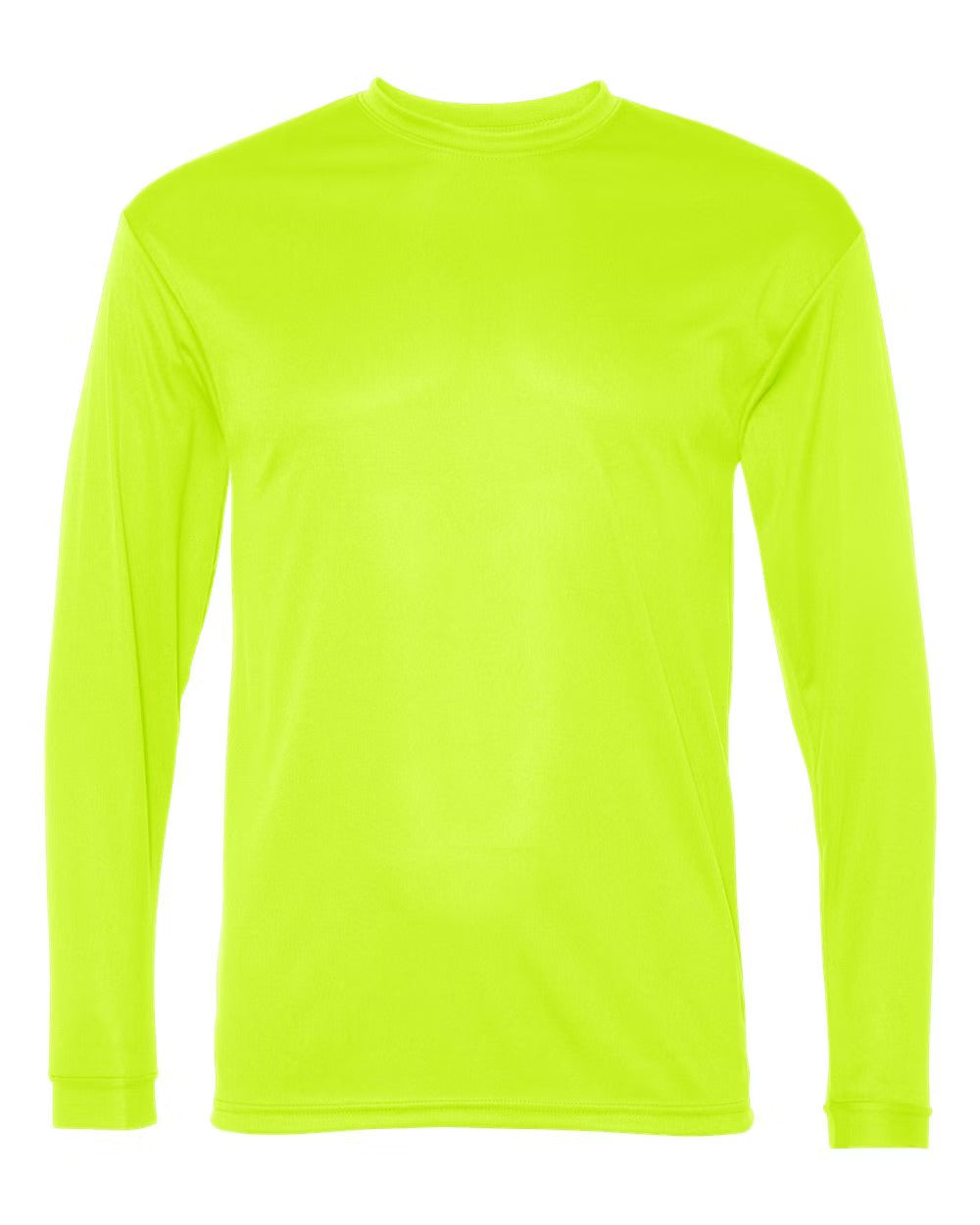 T-shirt fluo à manches longues Jerzees Dri-Power jaune vif