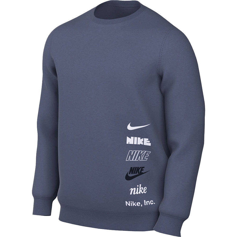 Sweat à capuche Nike Club Fleece Crew pour homme - bleu diffus DX0781-491