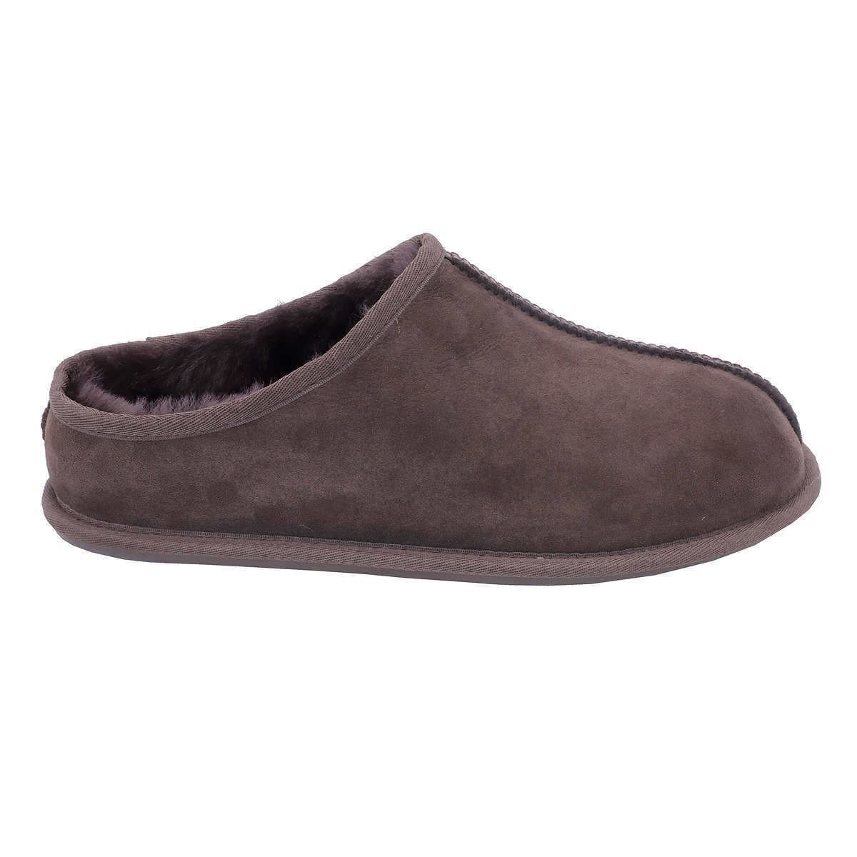 Kirkland Signature Chaussons sabots en cuir pour hommes Marron