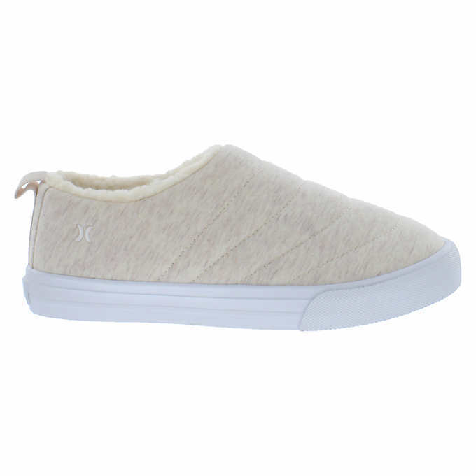 Zuecos sin cordones Hurley Arlo Puff en beige natural para mujer