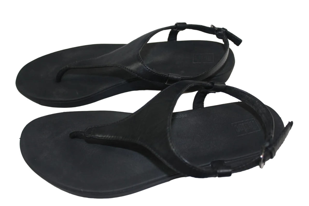 Tongs Fitflop Iqushion Comfort Technology noires