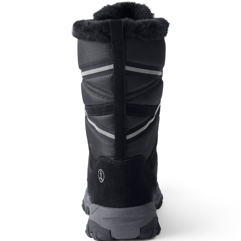 Bottes de neige noires Expedition pour femmes de Lands' End