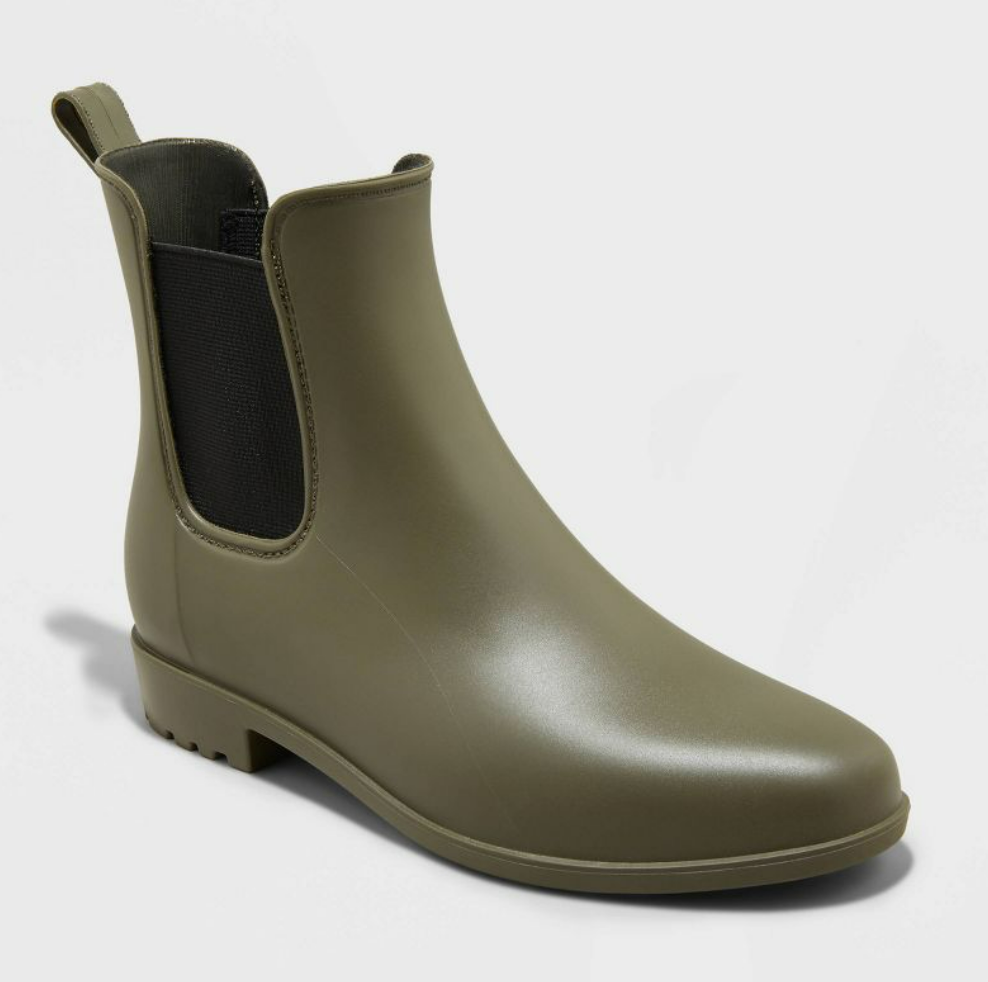 Bottines pour femme vert olive