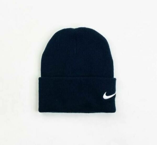 Gorro de punto con puños Nike, color negro, CW6117-010, para hombre, talla OS, ajuste estándar