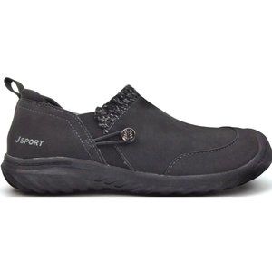 Zapatillas sin cordones Alice de Jsport para mujer, color negro