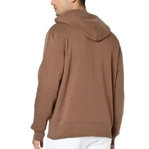 Gap Logo Zip Hoodie Brown Cotton Fleece